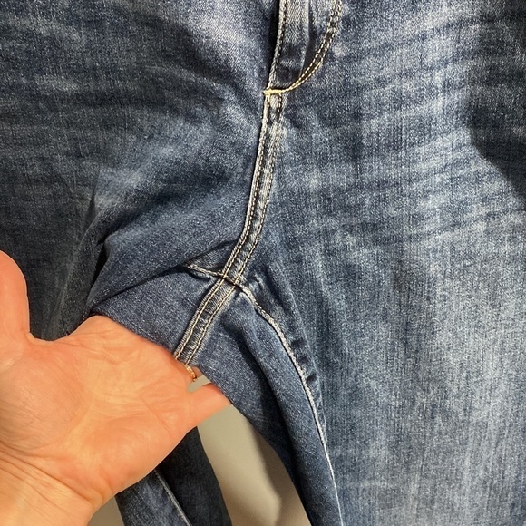 DL1961 Mara Ankle High Rise Instasculpt Straight Distressed Jeans Size 14 - Picture 8 of 16